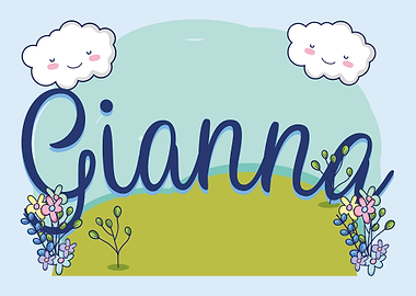GIANNA Baby Name Sign Gift