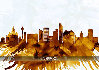 Liverpool England Skyline