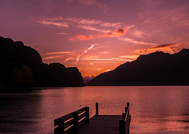 Sunset in Interlaken