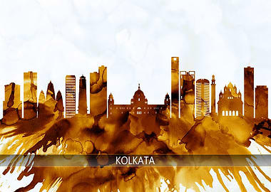 Kolkata India Skyline
