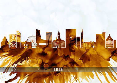 Lille France Skyline