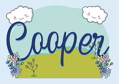 COOPER Baby Name Sign Gift