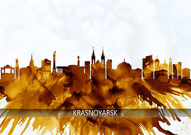 Krasnoyarsk Russia Skyline