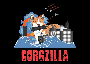 Corgzilla Cute Corgi Dog