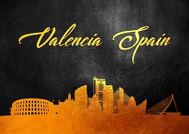Valencia Spain Skyline