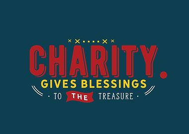 Charity gives blessings