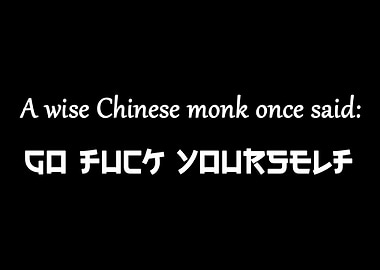 A Wise Chinese Monk