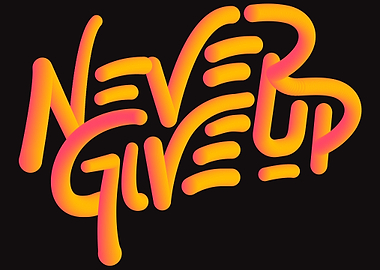 NEVER GIVE UP SPORTS QUOTE