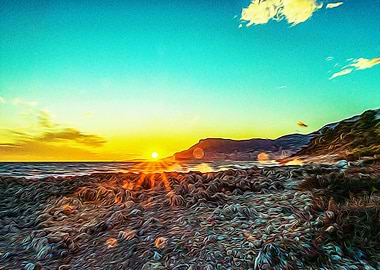 Bay of Monaco at sunset