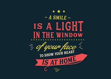 A smile is a light