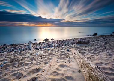 Shore Coast Landscape Sunr