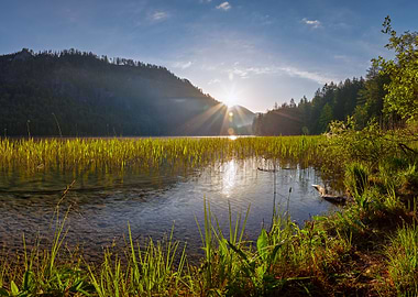 Sunrise Langbathsee 1
