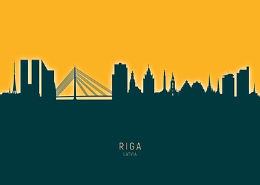 Riga Skyline Latvia