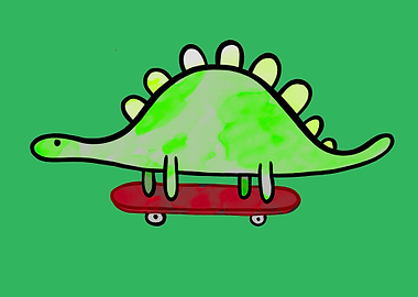 Skateboard Dinosaur