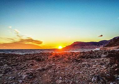 Bay of Monaco at sunset