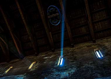 Wooden ceiling of a mediev