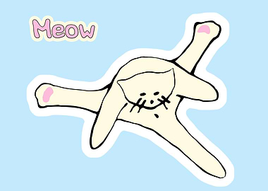 Funny cleaning om a blue