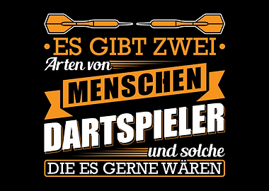 Dartspieler Geschenk Dart