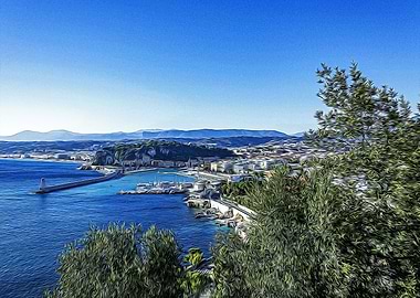 Panoramic view of Nice