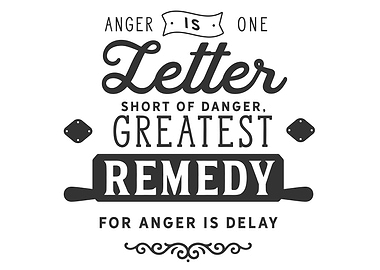 Anger is one letter short