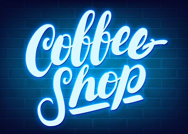 Coffee shop sign