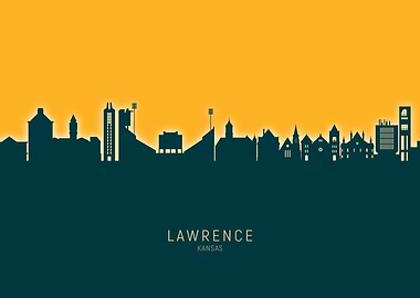 Lawrence Skyline Kansas