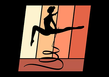 Retro Gymnast Gymnastics