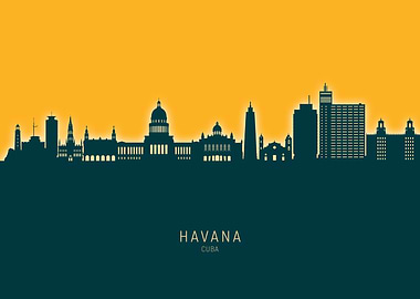 Havana Skyline Cuba