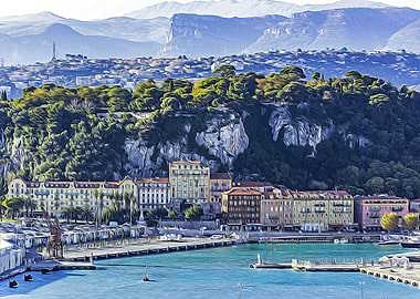 Panoramic view of Nice