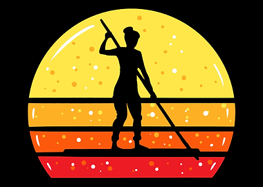 Woman On SUP Stand Up Padd