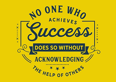 acknowledging the help