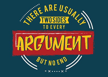 every argument but no end