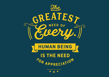 need for appreciation
