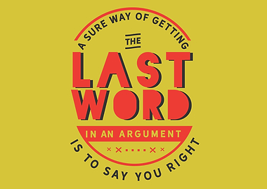 an argument is to say you