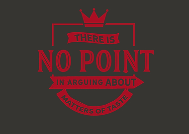 about matters of taste