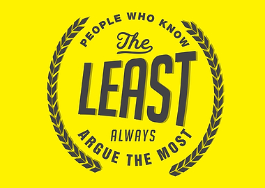 People who know the least