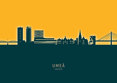 Umea Skyline Sweden