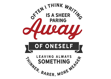 writing is a sheer paring