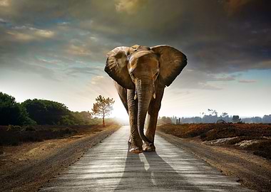 Elephant Walking