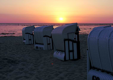 Ruegen Beach beachchairs