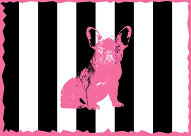 Pop art French Bulldog