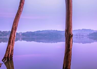 Lake at sunrise Uganda