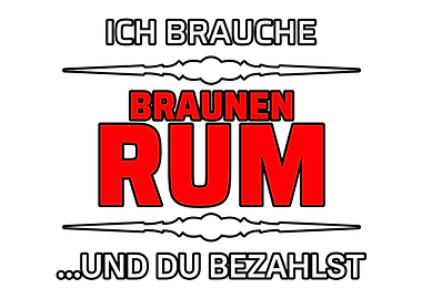 Drinking dark rum Gift