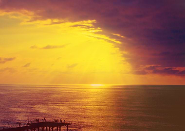 Beam Beauty Clouds Dawn Ev