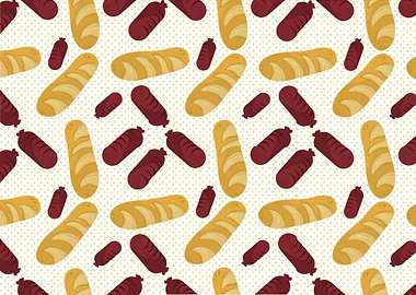 Bread And Sausage Pattern
