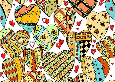 Artwork heart Pattern