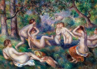 Bathers in the Forest