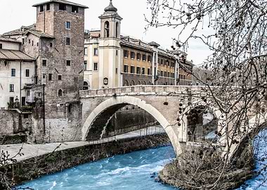 Rome bridge Italy