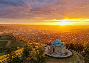 Sunset over Stuttgart