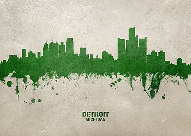 Detroit Skyline Michigan